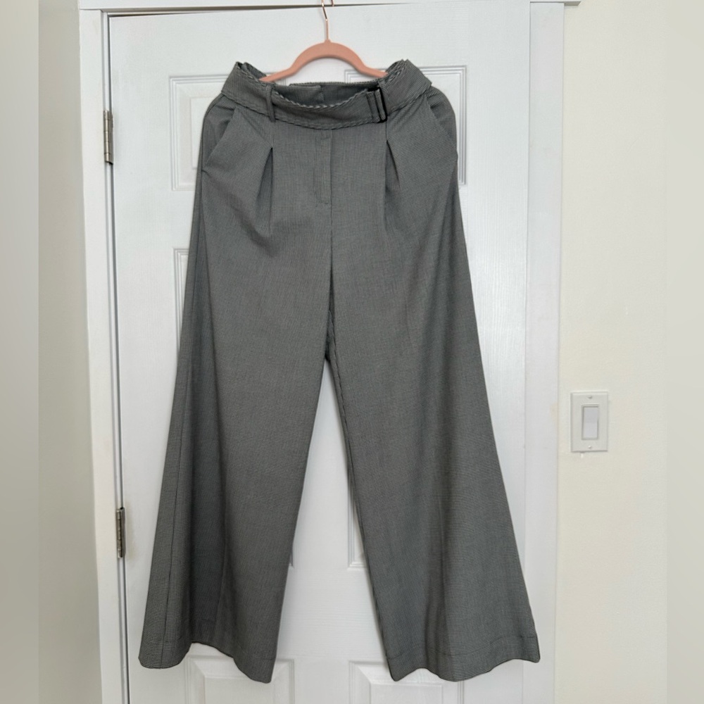 House of Harlow 1960 Houndstooth Wide-Leg Pants